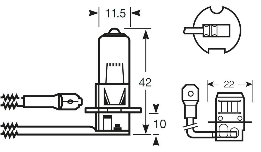 Ringbirne 24V 70W H3