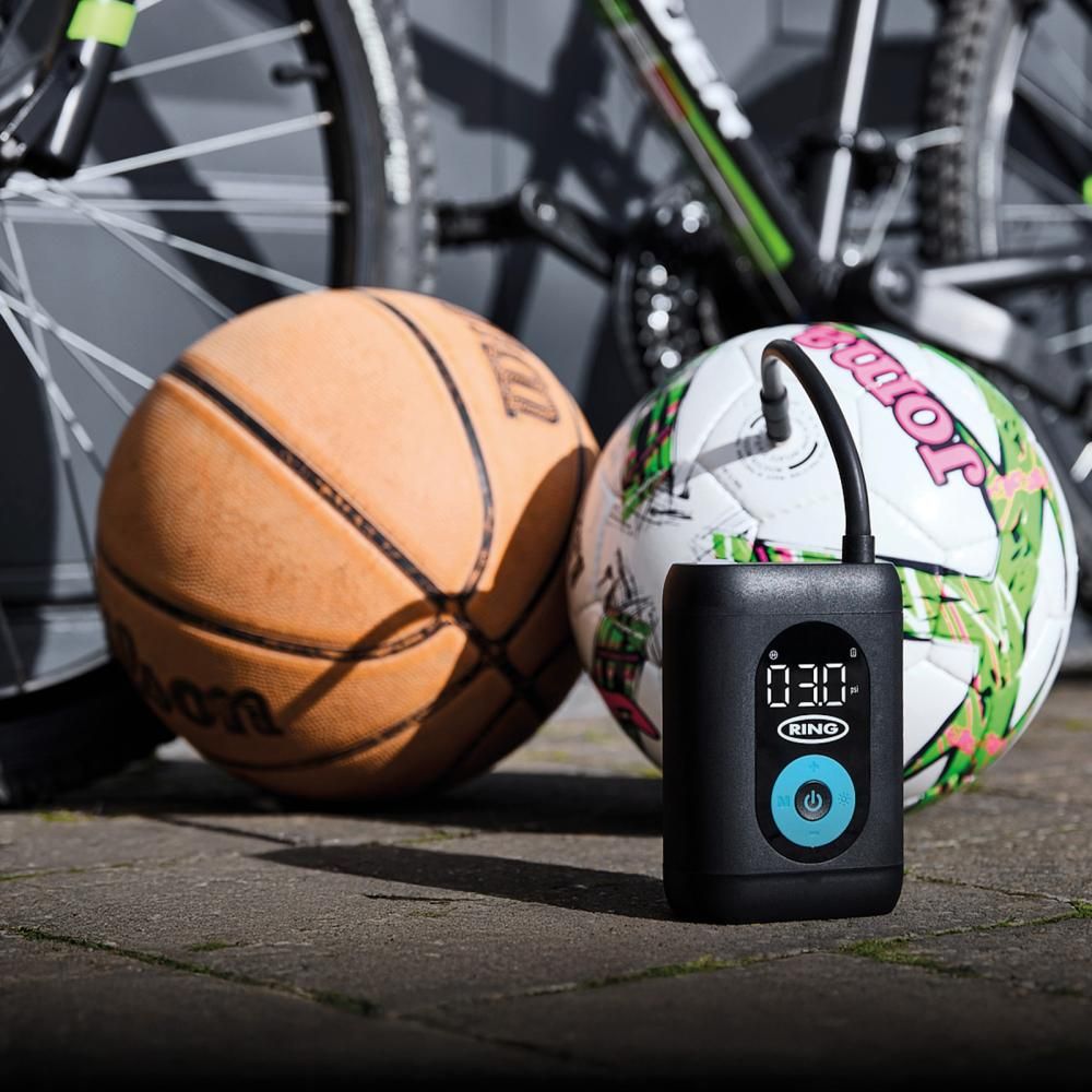Inflador de neumáticos portátil recargable Ring Go 10