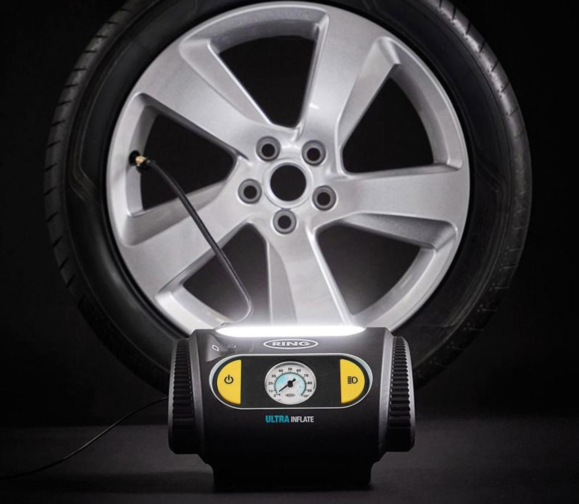 Inflador de neumáticos portátil recargable Ring Go 10