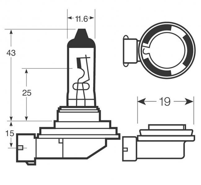 Bombillas Ring Xenon5000 H11 12V