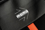Momo Sitzkissen mit Streifenmuster, Schwarz/Rot