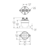 Blue Sea Solenoide Serie L 150A 12/24 V 7765-BSS