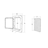 FNI Sportello Grigio mm 357 X 606 21.2737