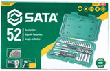Sata Set bussole metriche esagonali 1/4'' 52 pz