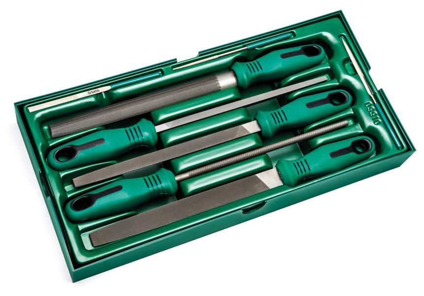 Sata Tablett-Set Limette mit Griff, 8-teilig