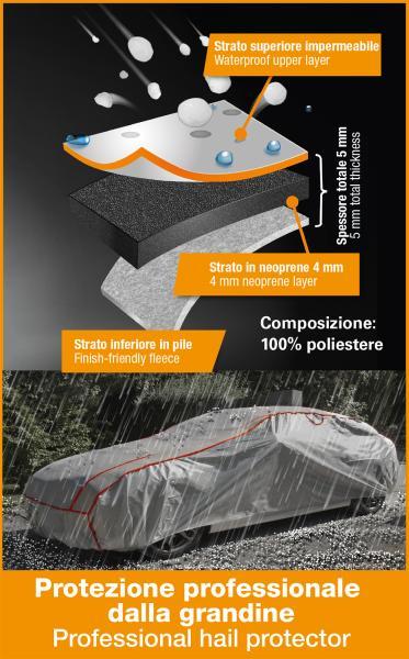 Copriauto antigrandine Storm Protector misura S