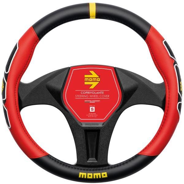Momo Coprivolante auto Fun nero/rosso 38-39 cm