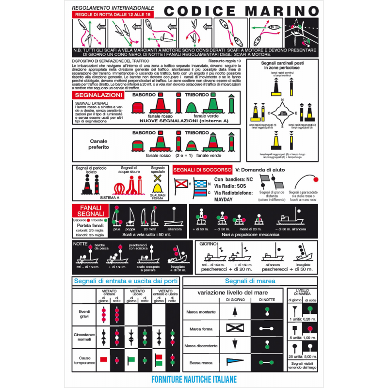 Erregrafica Marine Codetabelle Cm 16X24 5252159 NAUTICA